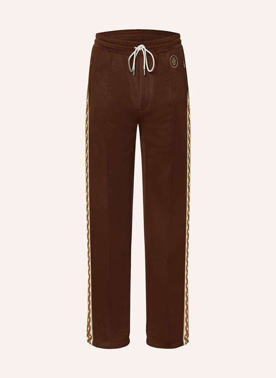 Жаккардовые брюки с галлонными полосками