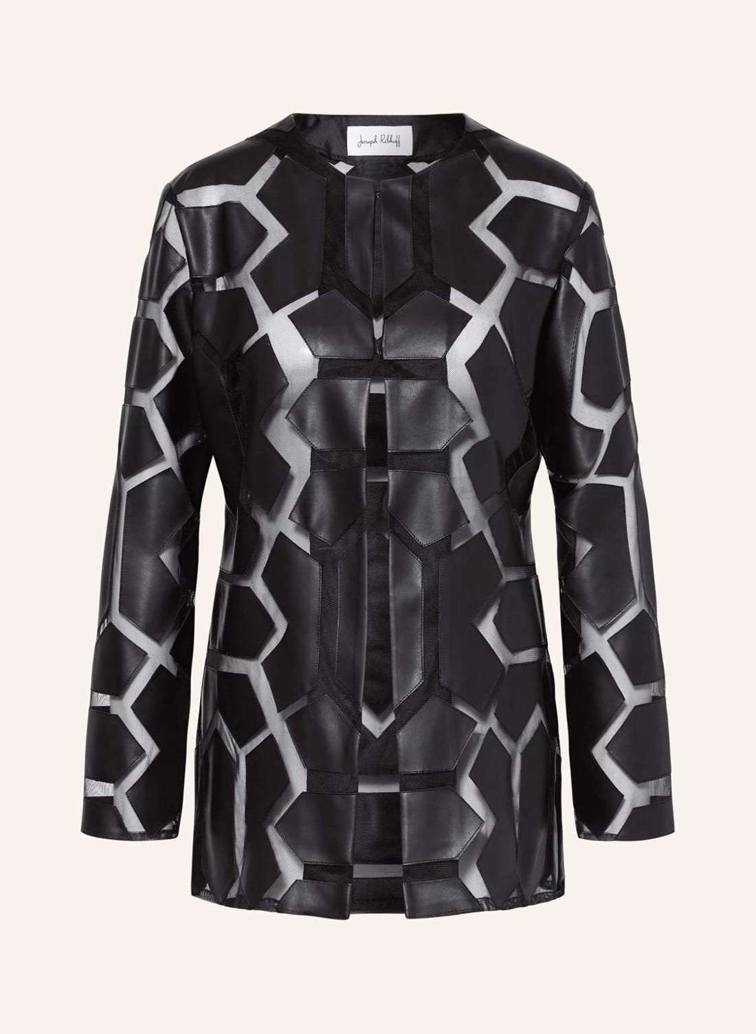 Блейзер из искусственной кожи