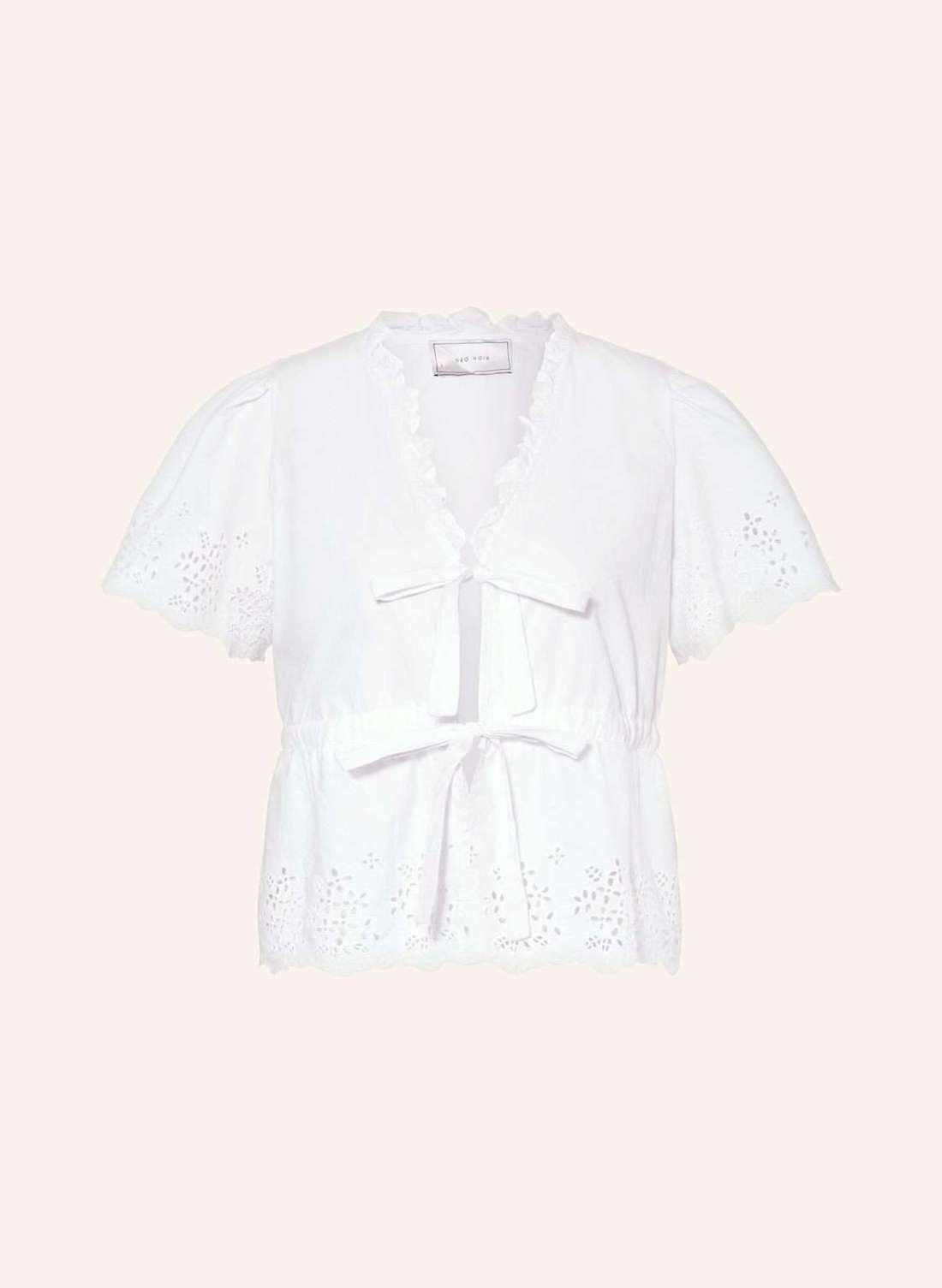 Блузка-топ с дырочным кружевом SATSI