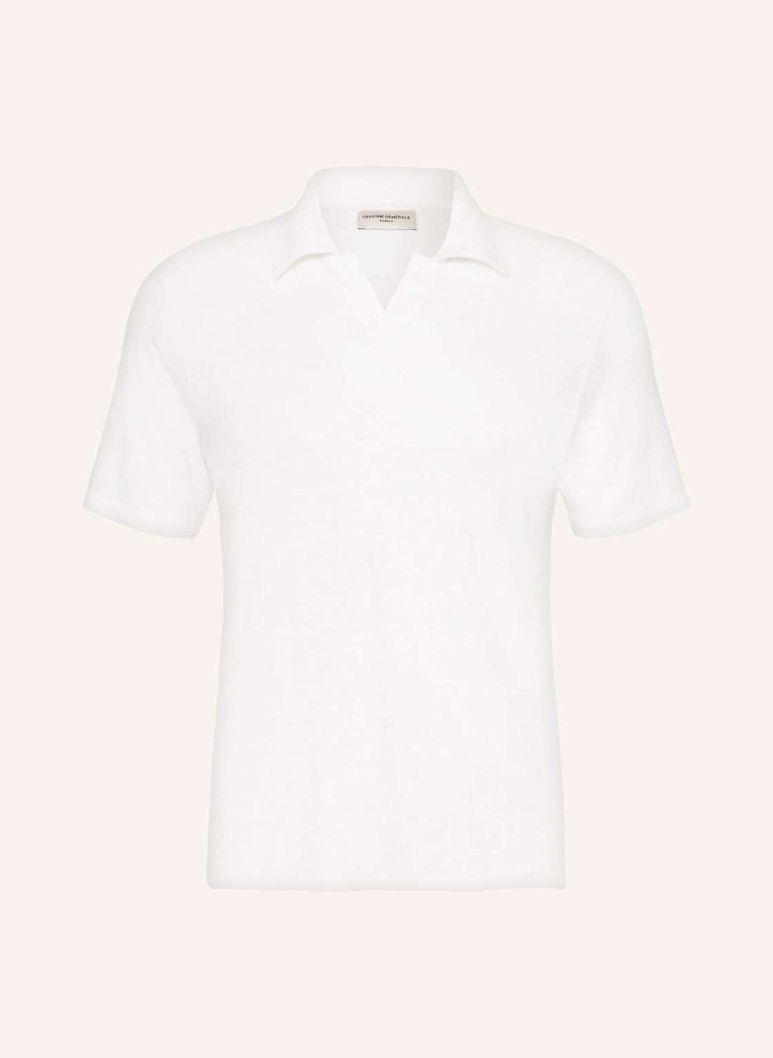 Трикотажная льняная рубашка-поло