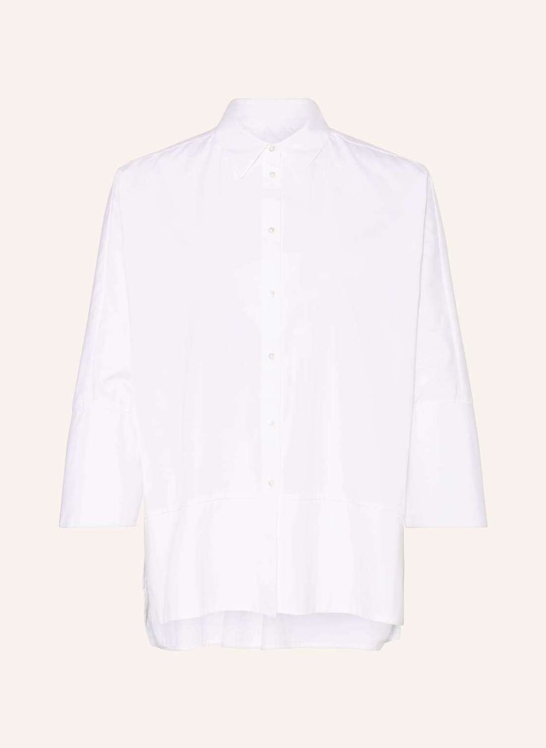 Блуза-рубашка оверсайз с рукавами 3/4