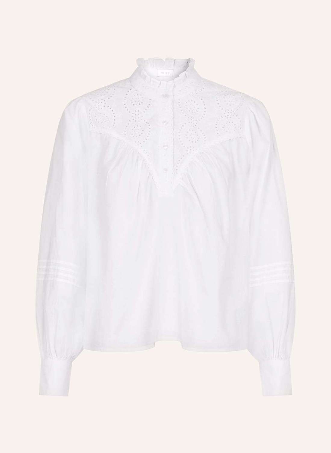 Блузка-рубашка с дырочным кружевом EMILY