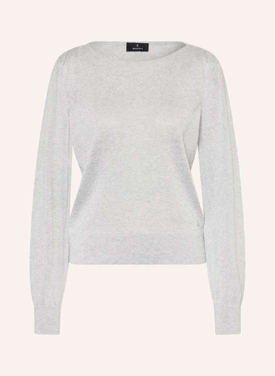 Свитер из блестящей пряжи