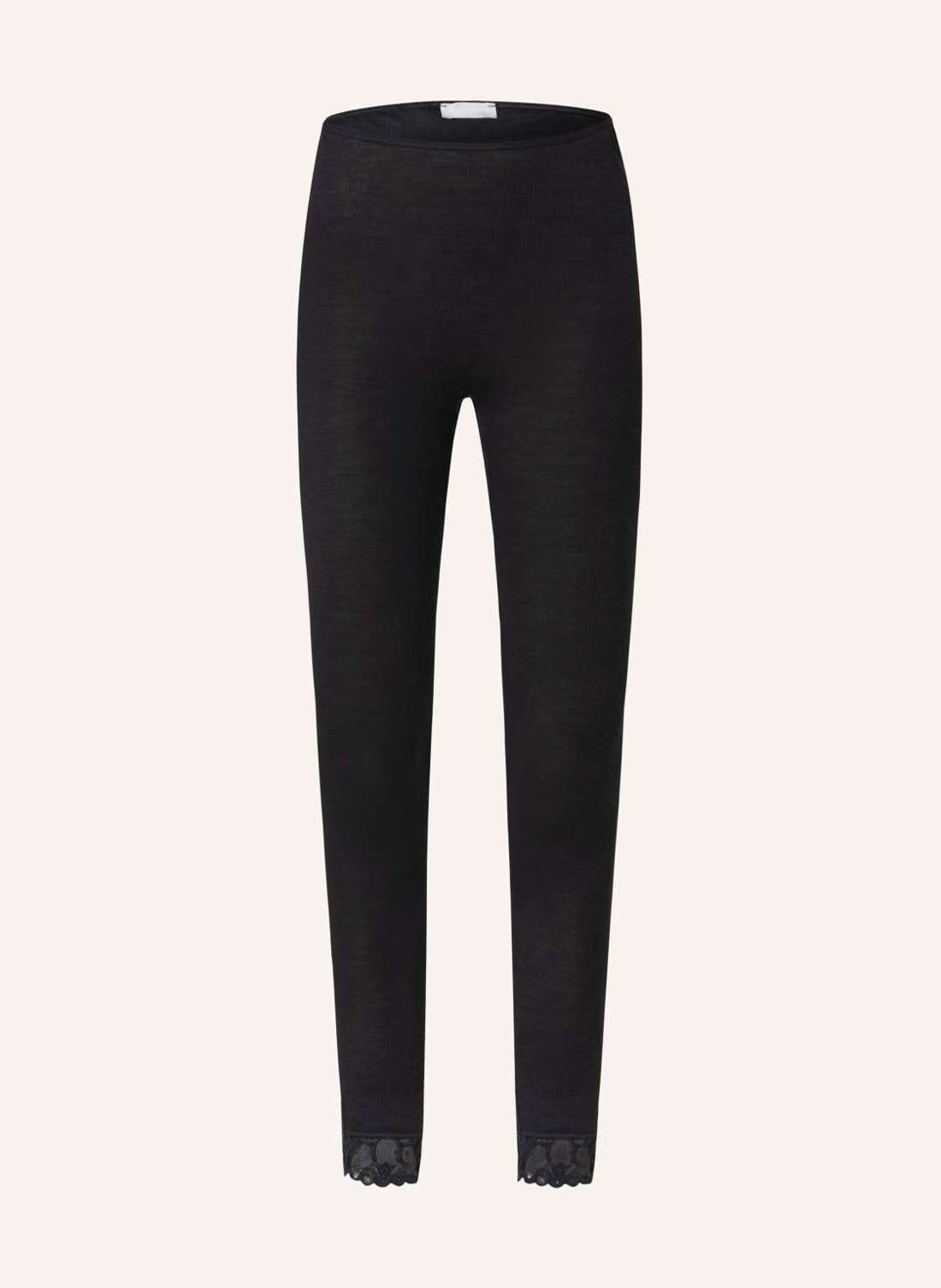 Леггинсы lounge из шерсти мериноса с шелком. WOOLEN LACE