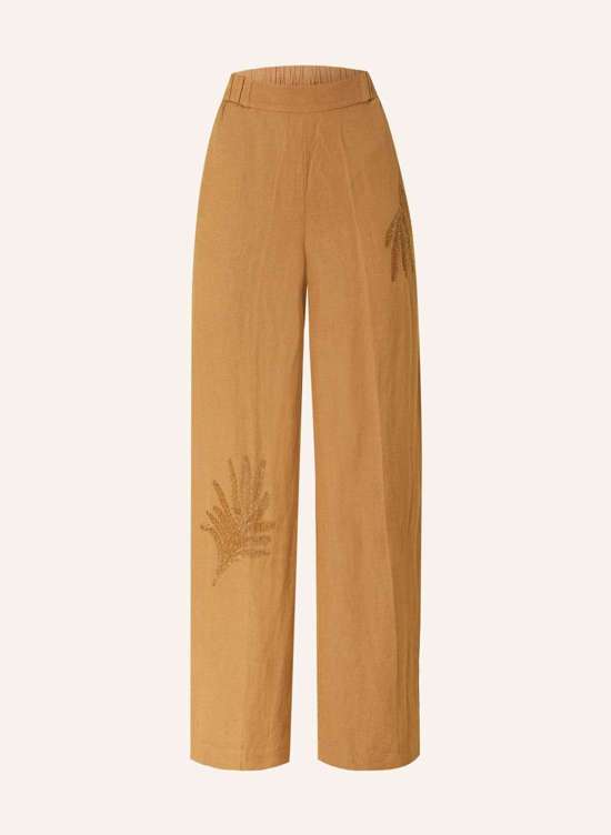 Брюки с льном