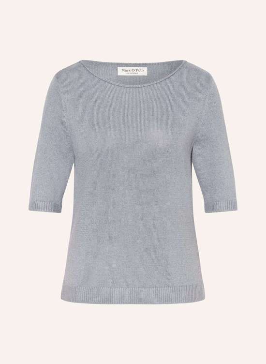 Трикотажная рубашка с льном