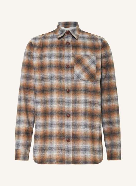 Комфортная посадка фланелевой рубашки MMGDAVID