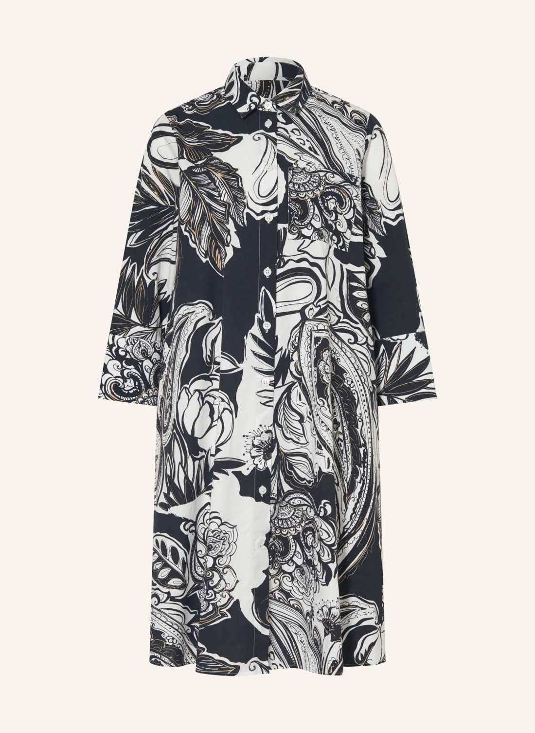 Платье-рубашка с рукавами 3/4