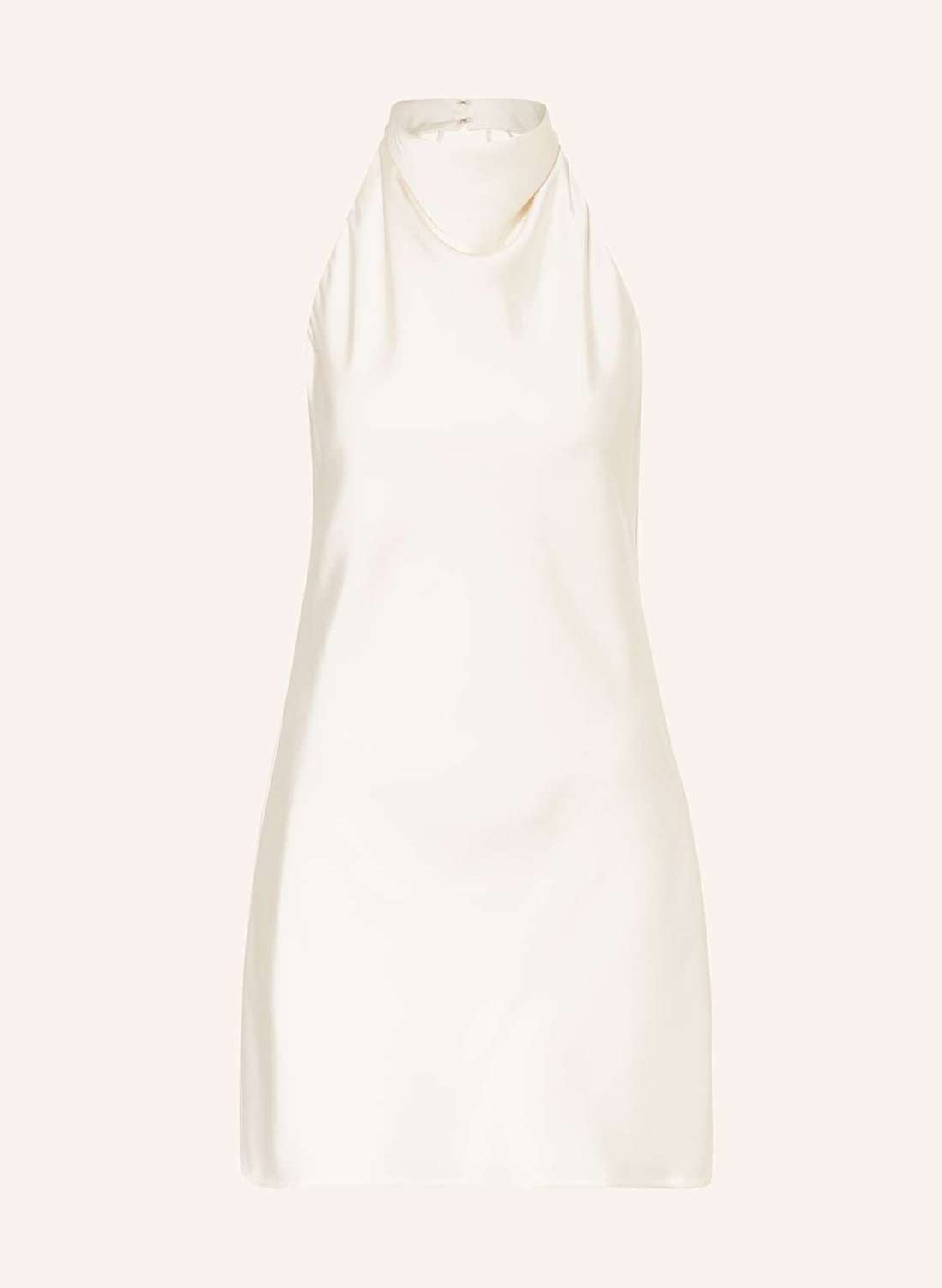 Атласное платье с вырезом