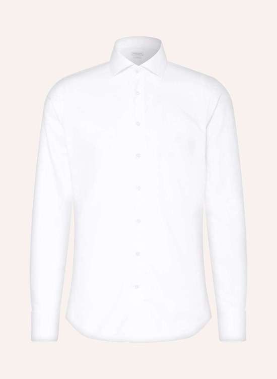 Рубашка приталенного кроя с отложными манжетами