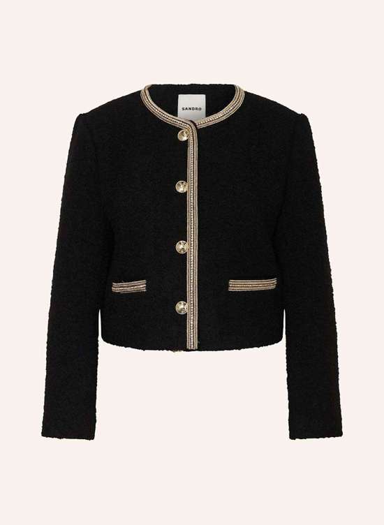 Куртка свободного кроя из букле