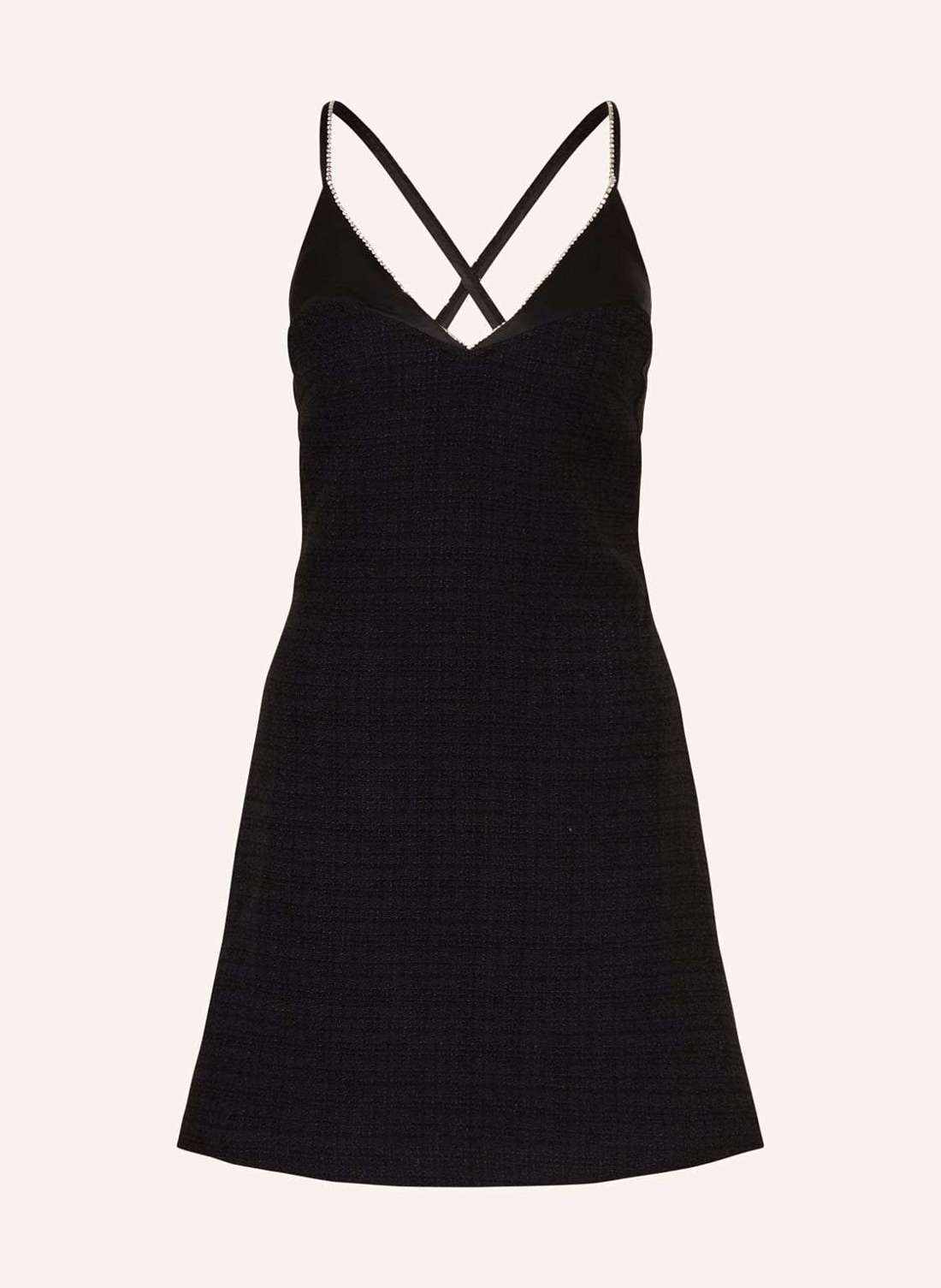 Твидовое платье с драгоценными камнями