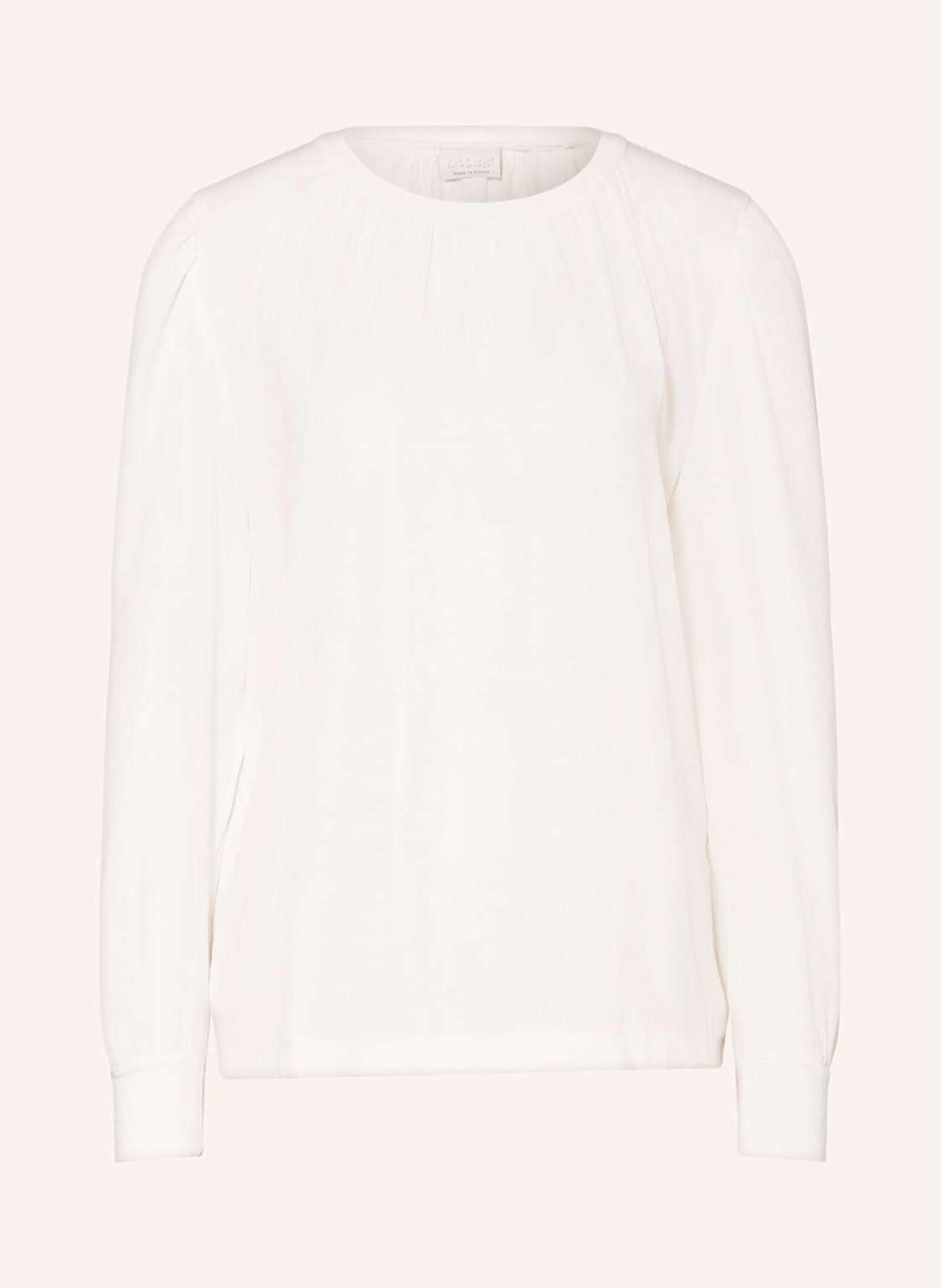 Блузка из микса материалов