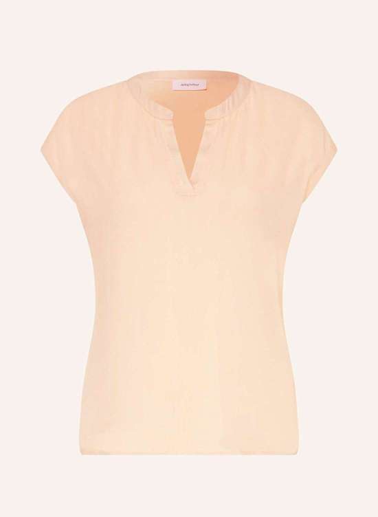 Блузка-рубашка из микса материалов