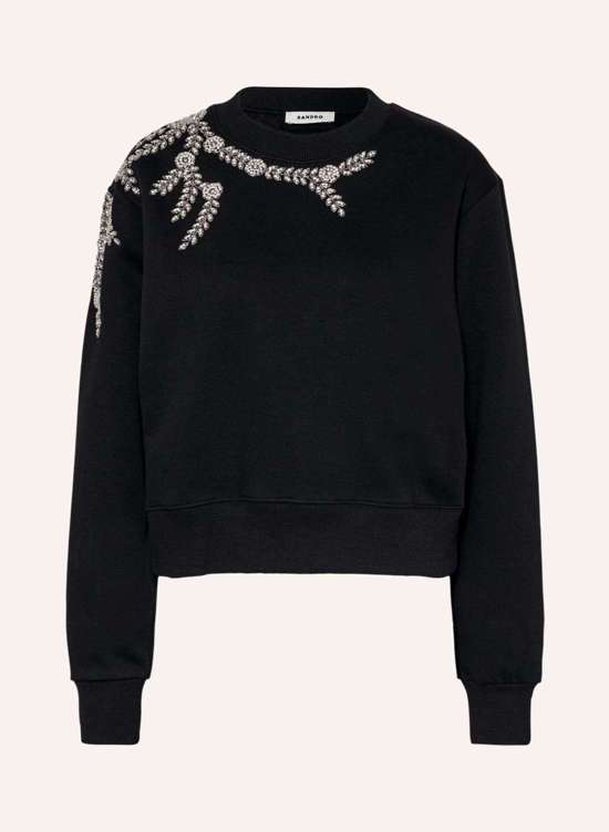 Свитшот с драгоценными камнями