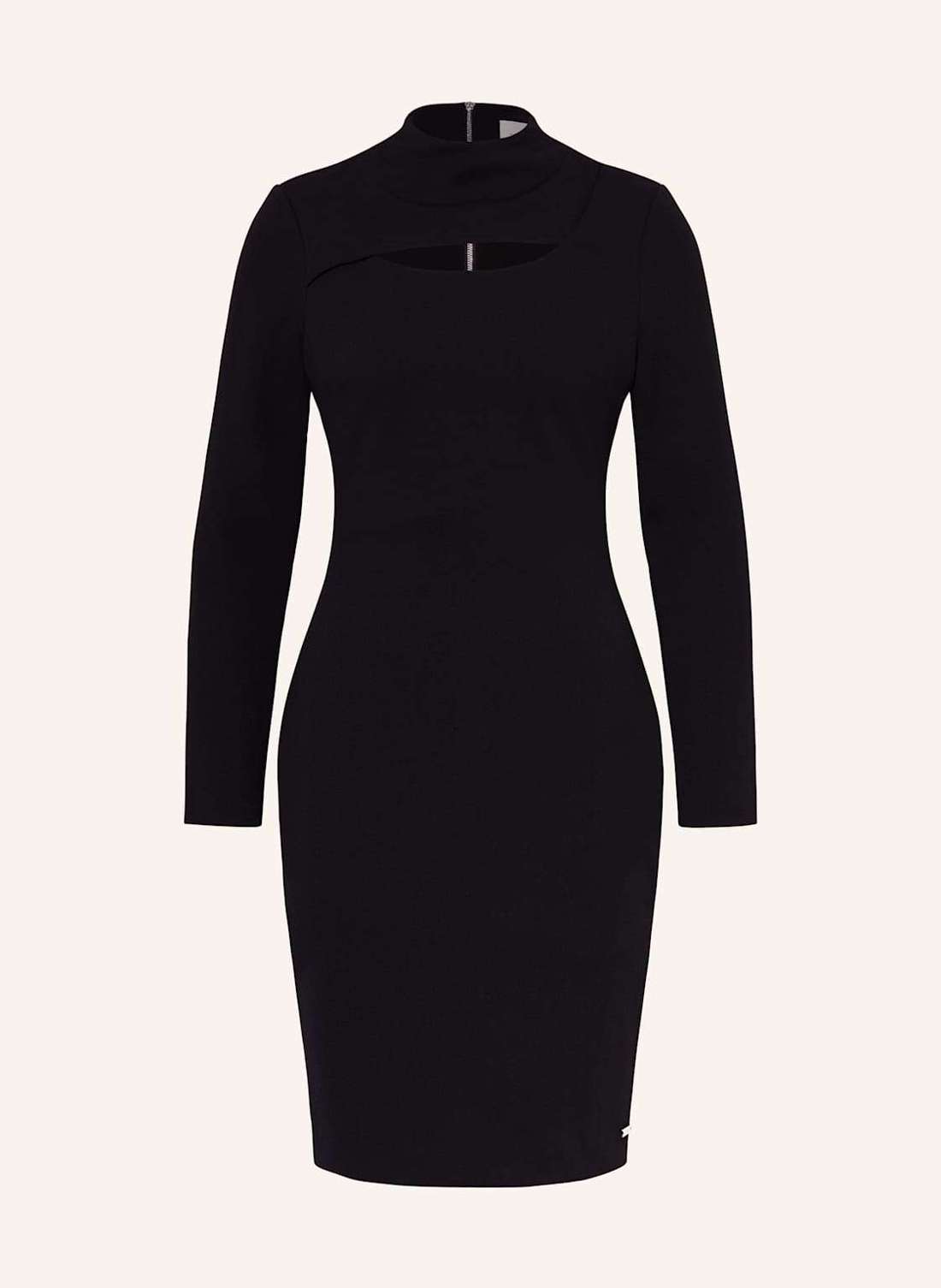 Платье-футляр с вырезом