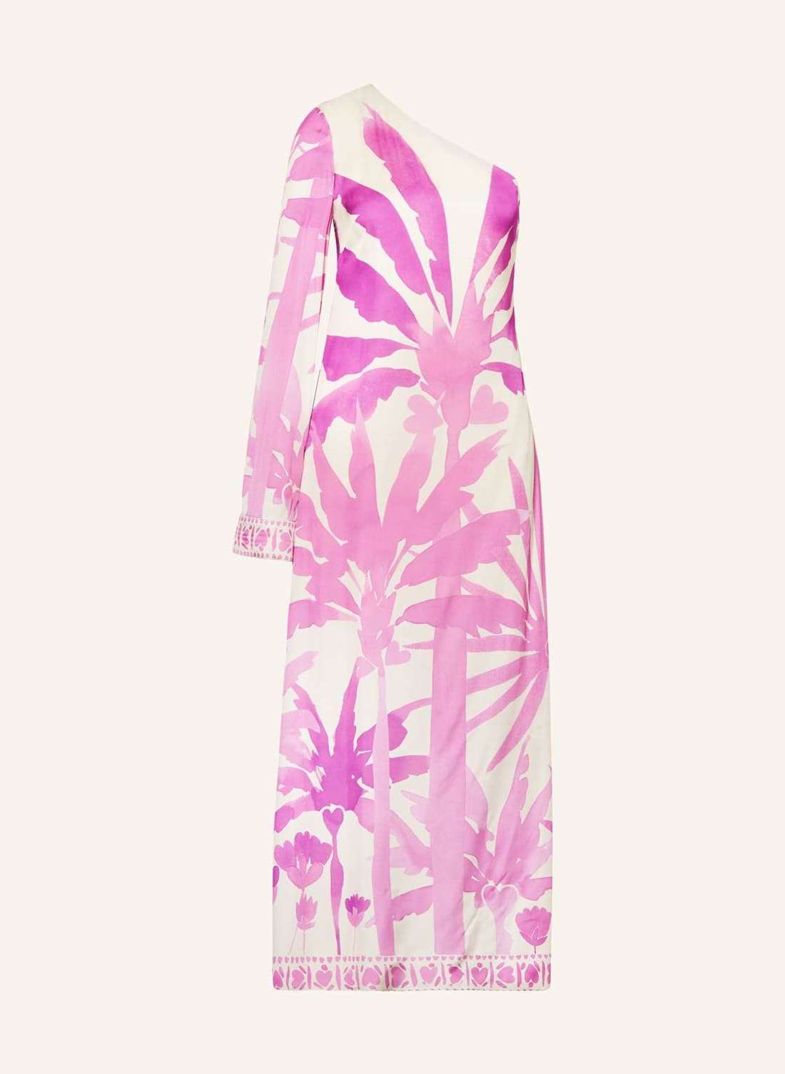 Атласное платье на одно плечо LUANA