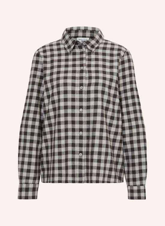 Фланелевая блузка-рубашка