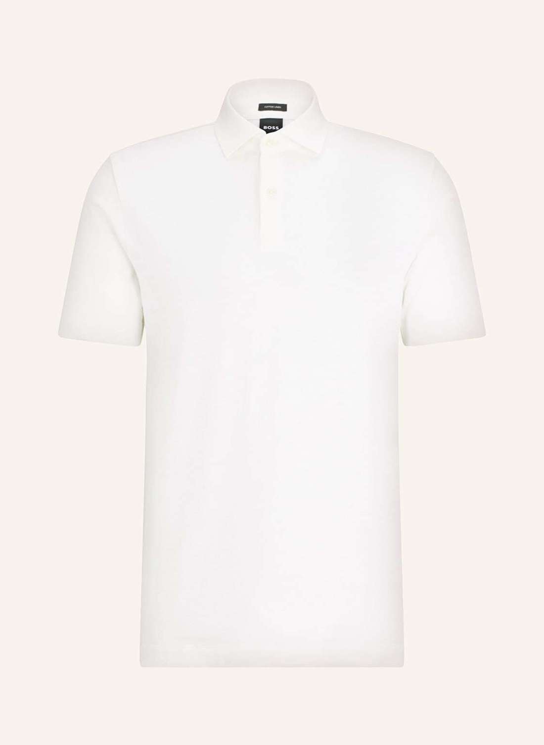 Рубашка-поло из пике стандартного кроя с льном PRESS