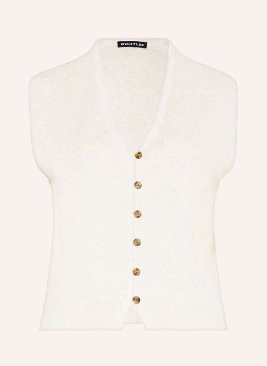 Вязаный жилет