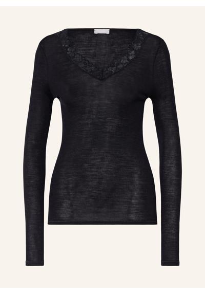 Рубашка для отдыха из шерсти мериноса с шелком WOOLEN LACE