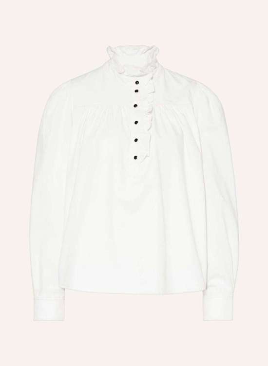 Блузка-рубашка с рюшами OMILAC