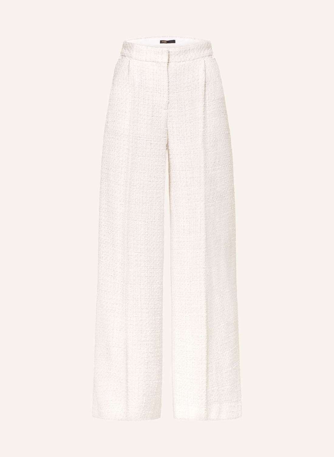 Брюки марлен из букле и пряжи с блестками