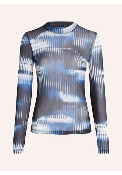 Топ сетчатый с принтом глич MESH-TOP MIT GLITCH-PRINT