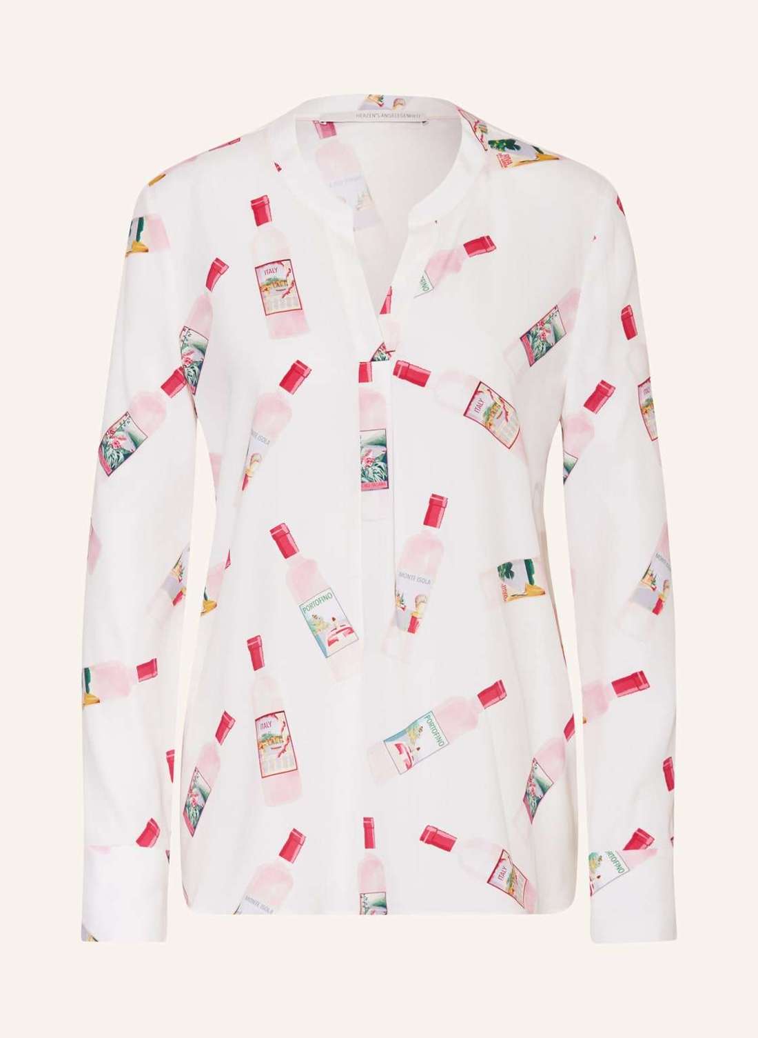 Шелковая блузка-рубашка