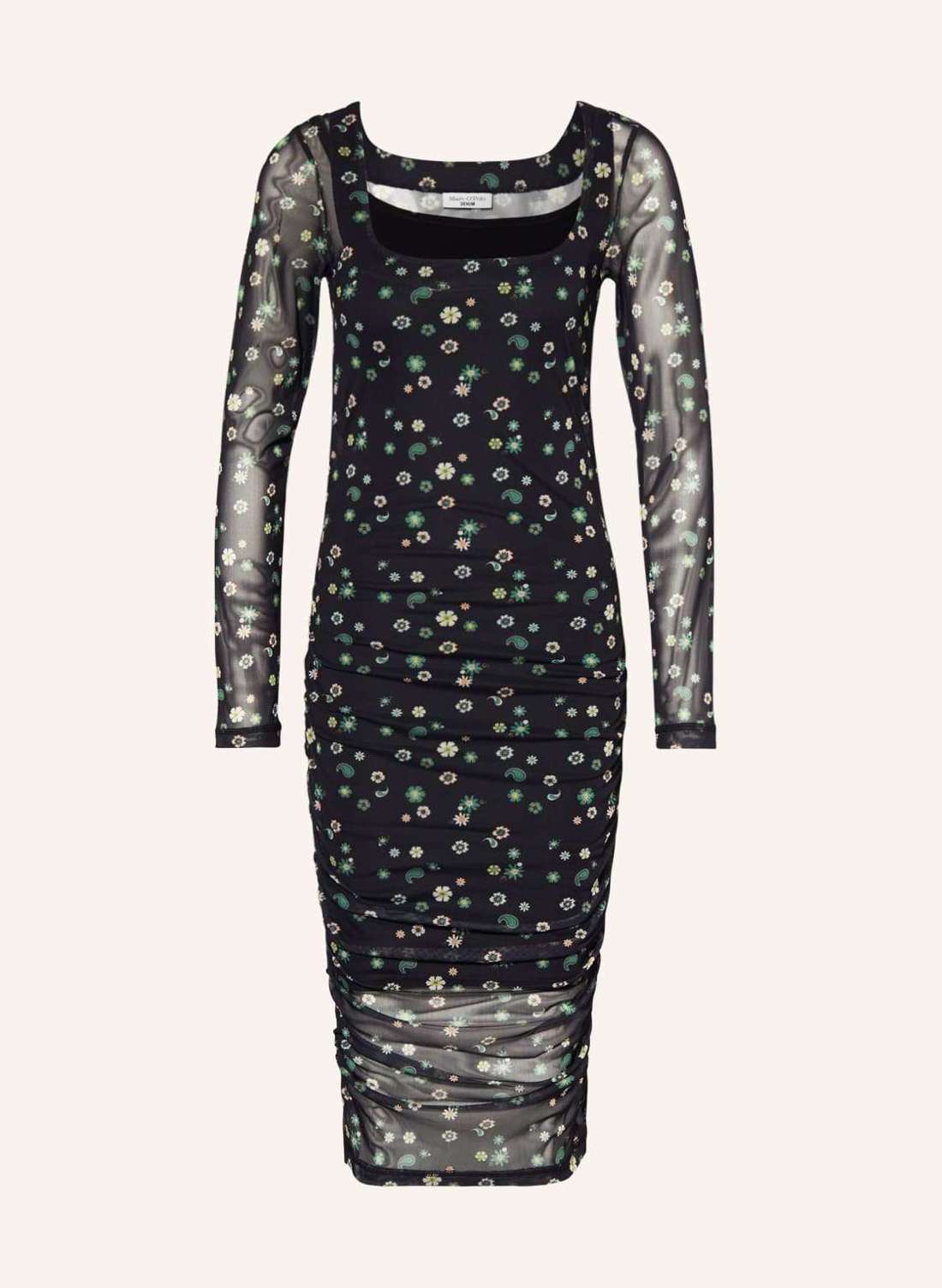 Сетчатое платье