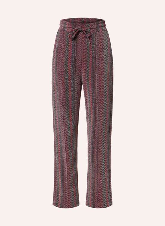 Брюки из блестящей пряжи