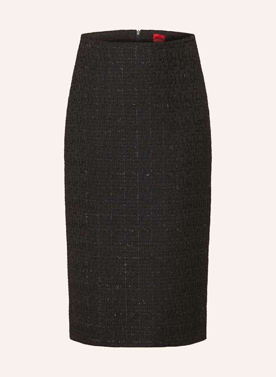 Твидовая юбка с блестящей пряжей RATISI-1