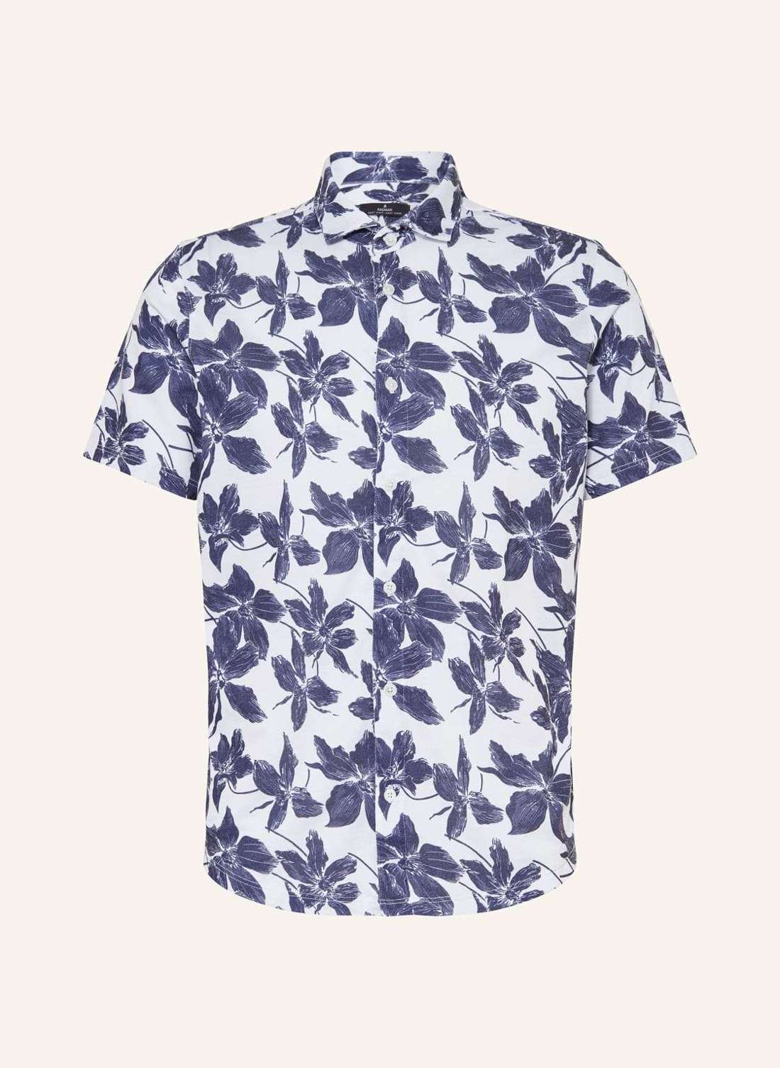 Рубашка современного кроя с короткими рукавами из трикотажа