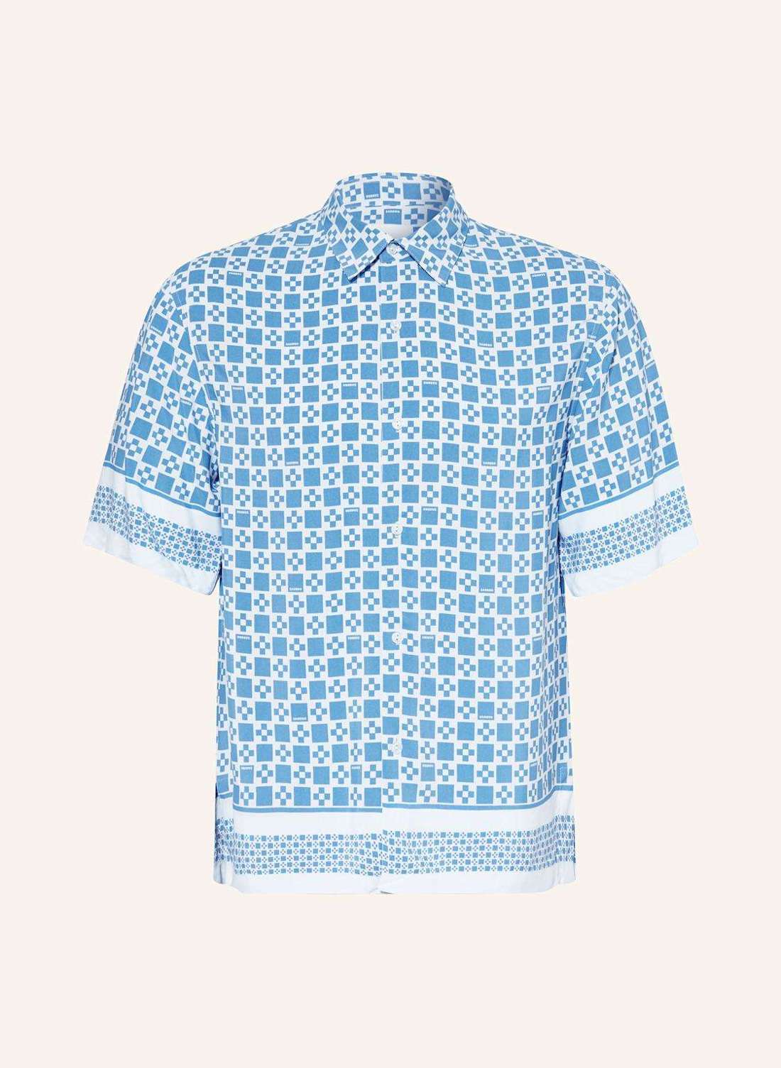 Рубашка с короткими рукавами, стандартного кроя