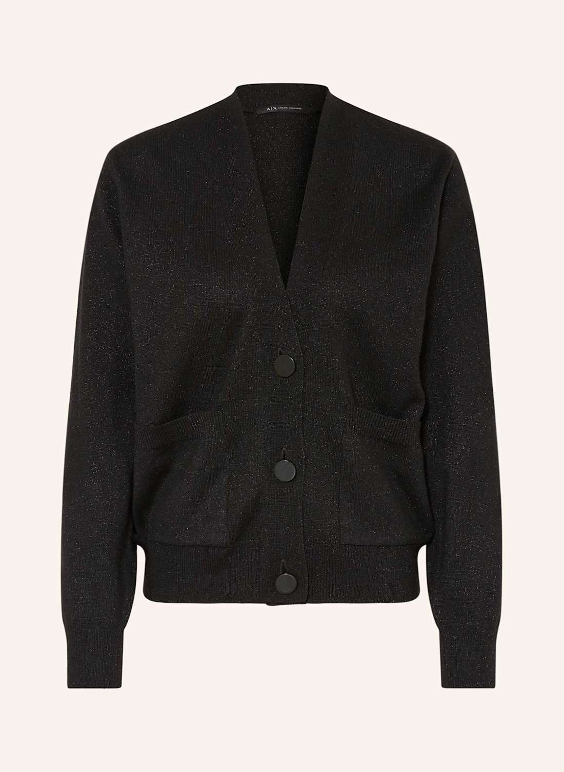 Кардиган из блестящей пряжи