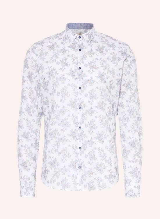 Рубашка очень узкого кроя из льна