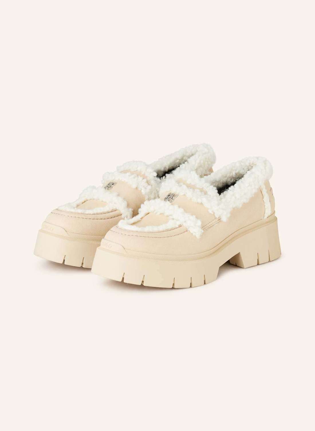 Лоферы на платформе с плюшевым мехом KRIS