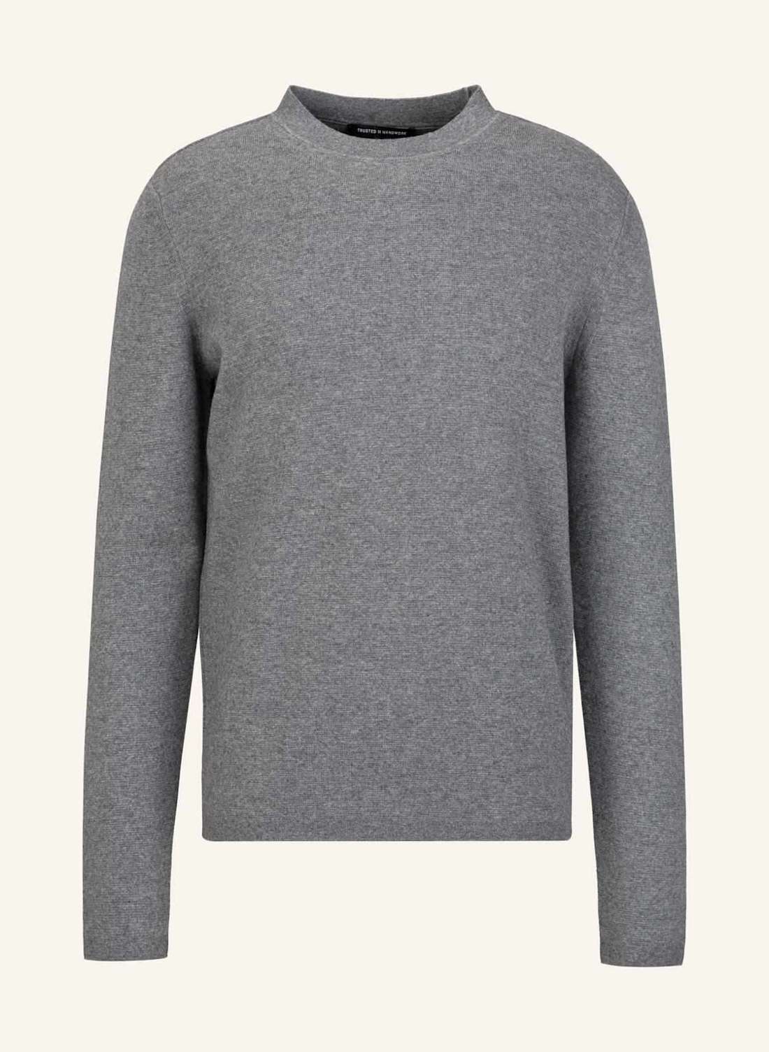 Свитер с круглым вырезом и рукавом 1/1