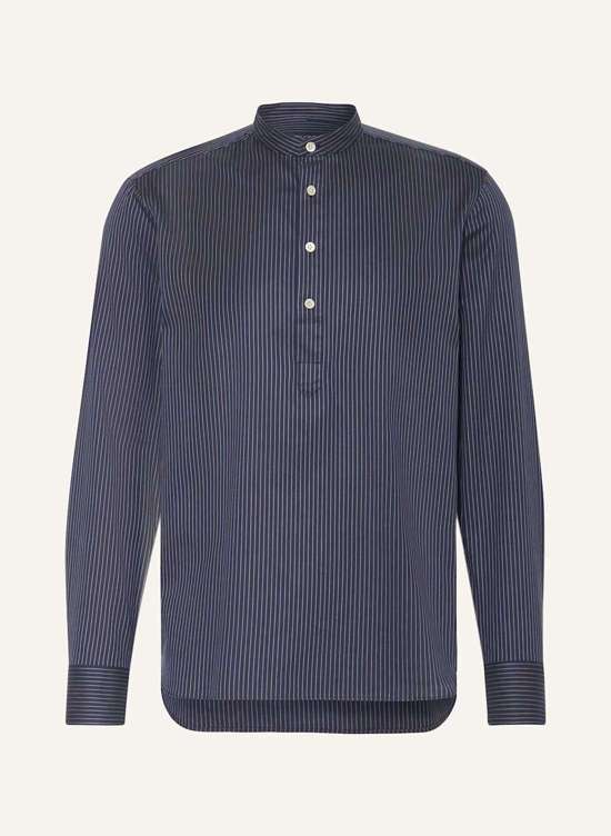 Рубашка повседневного кроя с воротником стойкой