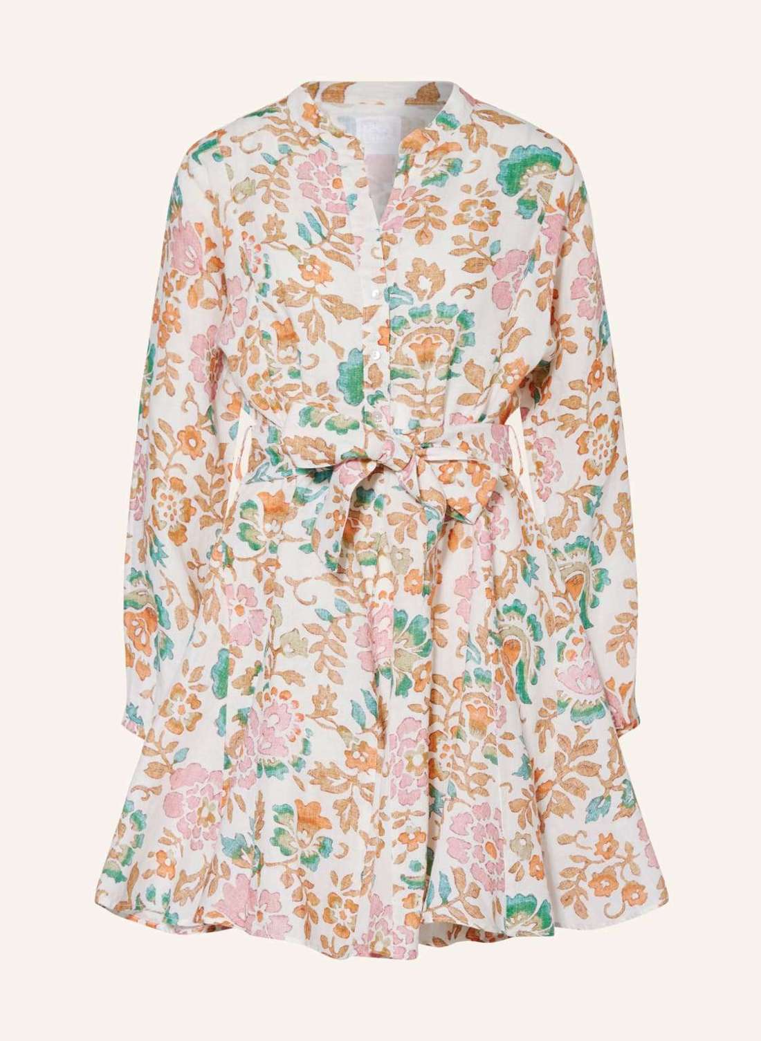 Льняное пляжное платье