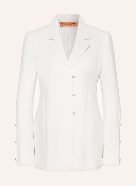 Длинный пиджак с декоративными бусинами RORY