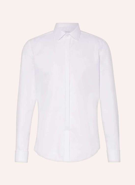 Рубашка приталенного кроя с отложными манжетами
