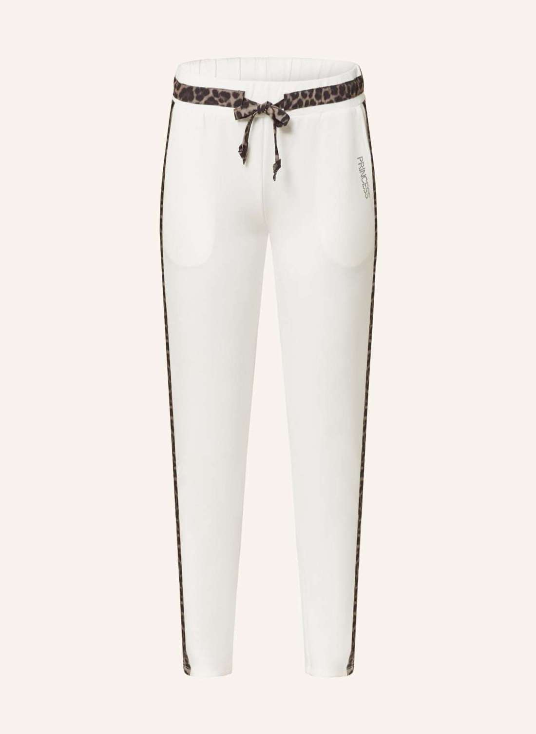 Брюки в спортивном стиле с драгоценными камнями