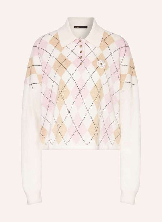 Вязаная рубашка-поло