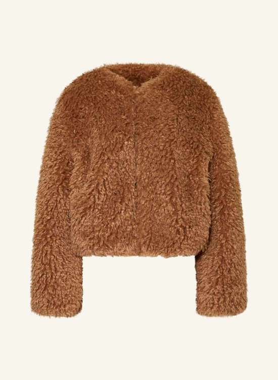 Укороченная куртка из искусственного меха
