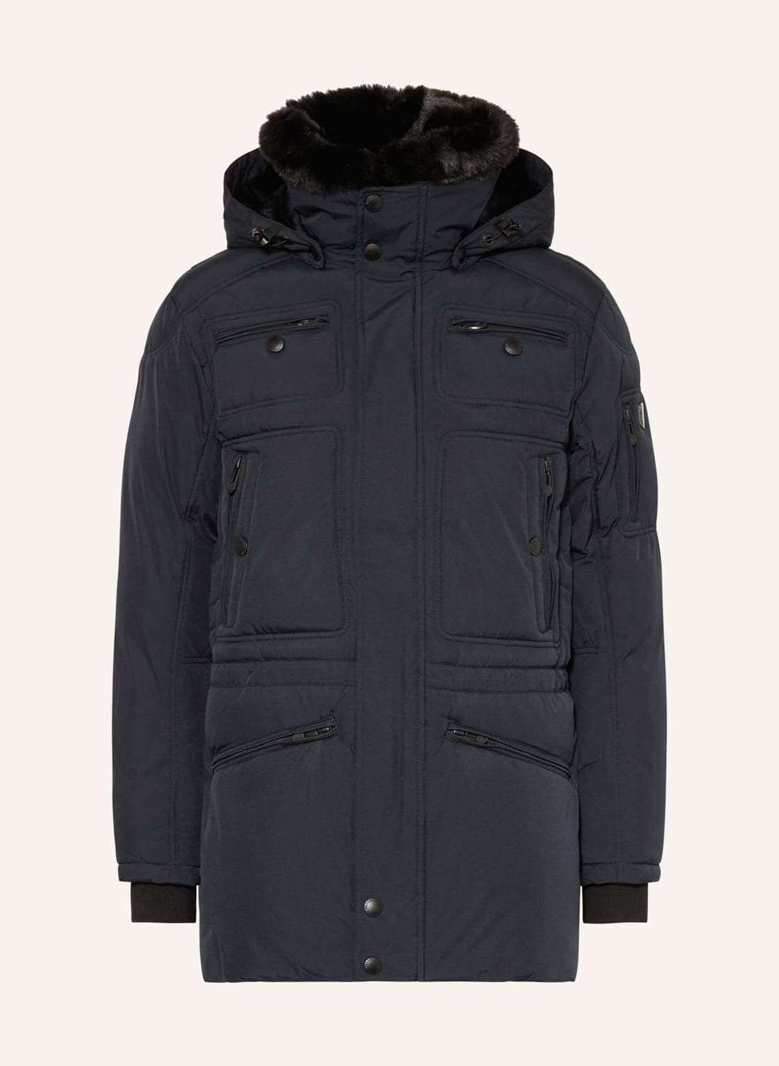 Парка с искусственным мехом и съемным капюшоном SNOWSTORM