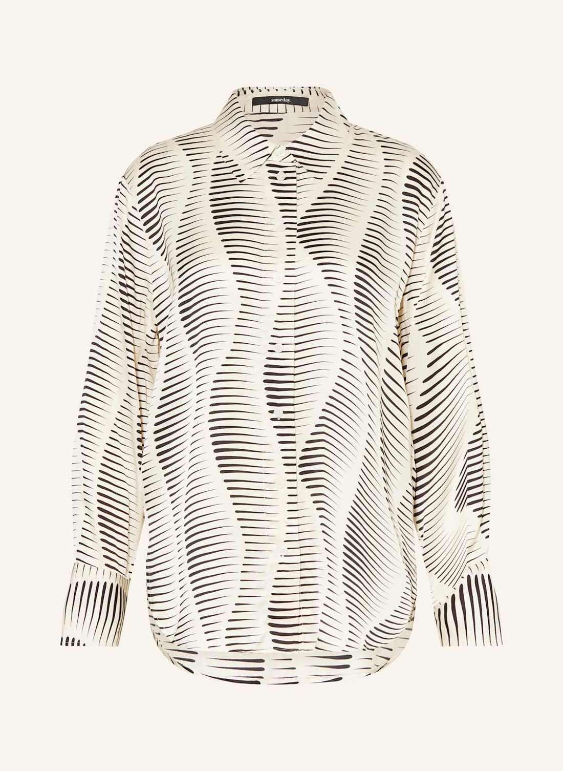 Атласная блузка-рубашка ZAURYN