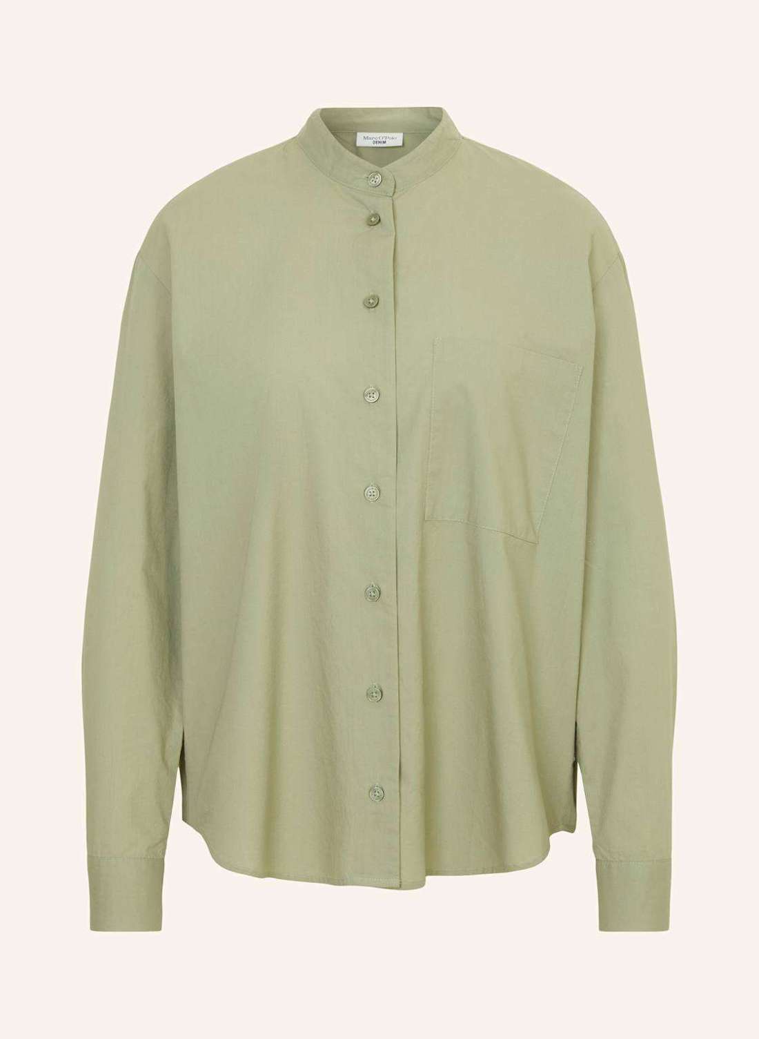 Блузка с воротником стойкой