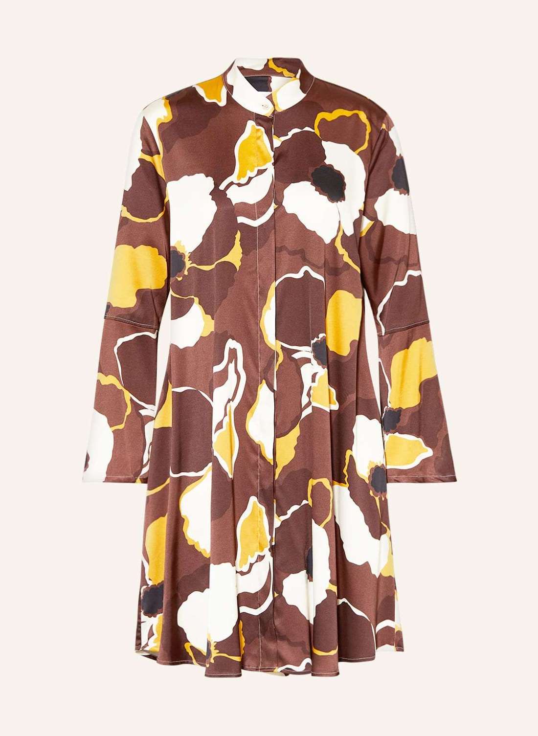 Атласное платье-рубашка FLORE