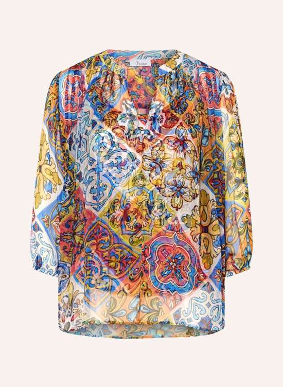 Блузка-рубашка с рукавами 3/4